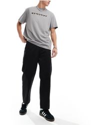 Obey - Hardwork Flooded Pant With Straight Leg - Lyst