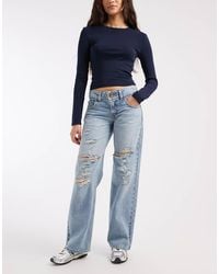Levi's - Superlow Loose Jeans With Rips - Lyst