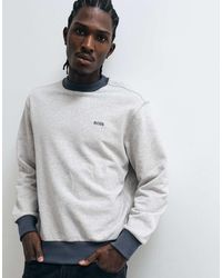 BOSS - Chest Logo Sweatshirt - Lyst