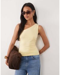 ASOS - Cotton One Shoulder Top - Lyst