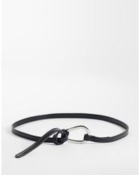 Mango - Slim Belt With Statement Buckle - Lyst