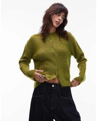 ASOS - Knitted Cardigan With Patch Pockets - Lyst