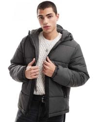 ASOS - Nylon Puffer Jacket With Contrast Trims - Lyst