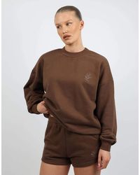 SIMMI - Back Embroidered Detail Oversized Sweatshirt - Lyst