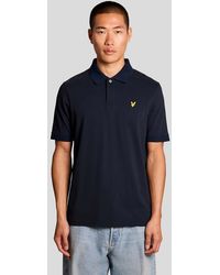 Lyle & Scott - Ss Polo Shirts Jacquard Collar Polo Shirt - Lyst