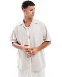 Jack & Jones - – hemd aus leinenmix - Lyst