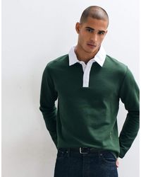 ASOS - Regular Rugby Polo With Contrast Collar - Lyst