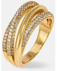 CERNUCCI - Iced Pave Polished Layered Ring - Lyst