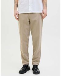 Jack & Jones - Ace Mid Waist Tapered Fit Trousers - Lyst