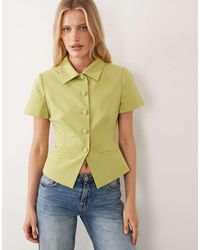 ASOS - Cinch Short Sleeve Collar Blazer - Lyst