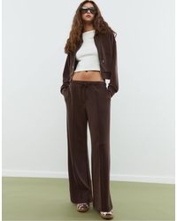 Stradivarius - Veste à capuche douce - marron - Lyst