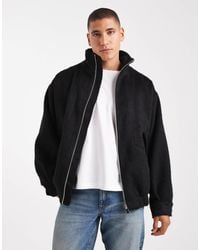 ASOS - Wool Look Bomber - Lyst