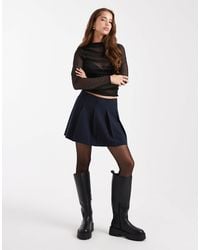 ASOS - Tailored Pleated Mini Skirt - Lyst