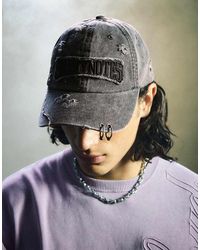 Bershka - Washed Effect Patch Cap - Lyst