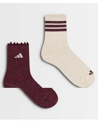 adidas Originals - Adidas Training Crew Socks With Frill - Lyst
