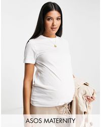 ASOS - Asos Design Maternity Ultimate T-shirt With Crew Neck - Lyst