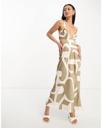 ASOS - Vestito Midi Allacciato Al Collo - Lyst