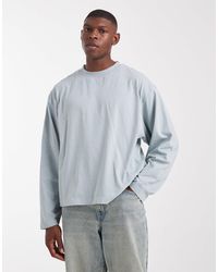 ASOS - – kastiges langärmliges oversize-t-shirt aus schwerem material - Lyst