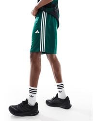 adidas Originals - Adidas training - essentials - short à 3 bandes - foncé - Lyst