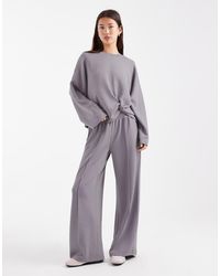 ASOS - Cupro Wide Leg jogger - Lyst