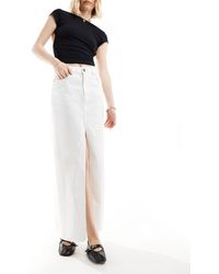Sixth June - A-line Denim Maxi Skirt With Front Split - Lyst