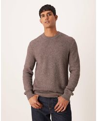 Mango - Cotton Chunky Knit Crew Neck Jumper - Lyst