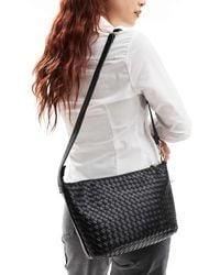 Glamorous - Woven Detail Shoulder Bag - Lyst