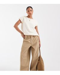 Only Petite - Cargo Barrel Trousers - Lyst