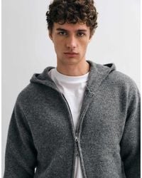 Jack & Jones - Knit Zip Up Hoodie - Lyst