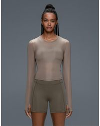 Oysho - Long-Sleeved Technical T-Shirt With Text - Lyst