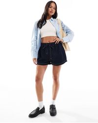 ASOS - jogger Style Denim Pull On Short - Lyst