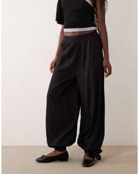 ASOS - Linen Blend Balloon Pants - Lyst