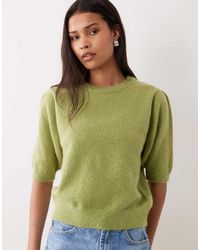 ASOS - Knitted Short Sleeve Waisted T-shirt - Lyst