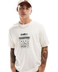 Jack & Jones - Oversized T-shirt With Cafe 44 Chest Print - Lyst