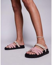 SIMMI - Sandalias Rosas Estilo Mule Con Diseño De Tiras Adelle De Simmi London - Lyst