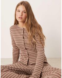 ASOS - Geribbeld Gestreept Vest - Lyst