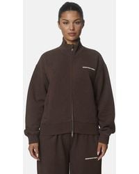 Good For Nothing - Washed Cotton Funnel Neck Zip Sweatshirt - Lyst