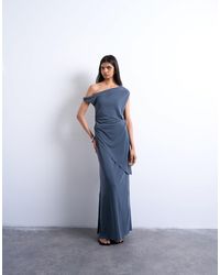 TOPSHOP - – asymmetrisches tunika-oberteil aus cupro - Lyst