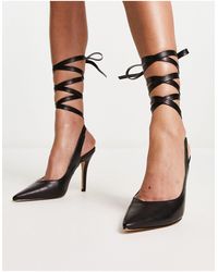 Raid - Ishana Heeled Shoes With Ankle Tie - Lyst