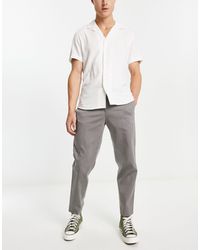 SELECTED - Slim Fit Tapered Smart Trousers - Lyst