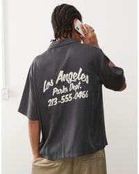 PacSun - Short Sleeve Los Angeles Slogan Shirt - Lyst