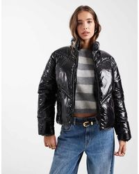 Mango - Teen High Shine Puffer Coat - Lyst