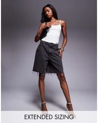 GOOD AMERICAN - – good extreme – barrel-leg-shorts - Lyst