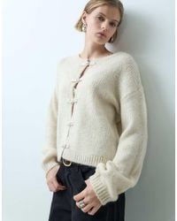 Jdy - Buttons Detail Knitted Cardigan - Lyst