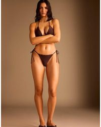 Stradivarius - Studded Triangle Bikini Top - Lyst
