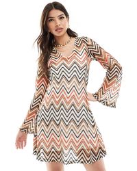 French Connection - Knit Shift Mini Dress - Lyst