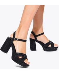 KG by Kurt Geiger - Fleur Platform Heeled Sandals - Lyst