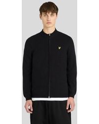 Lyle & Scott - Mid Knits Relaxed Cotton Merino Full Zip Jumper - Lyst