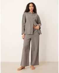 Mango - Gingham 2-piece Pyjama Set - Lyst