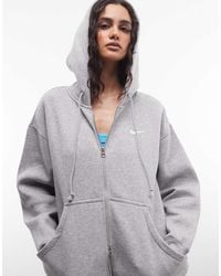 Nike - Phoenix Fleece Oversized Full Zip Hoodie - Lyst